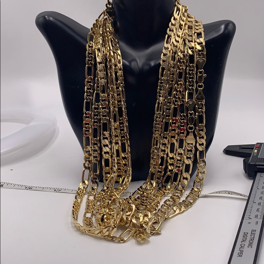 chain, figaro style gold rolled $45 each